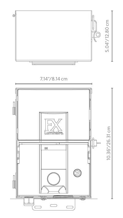 FX Luminaire - 300W Transformer (Matte Grey) - DX300M