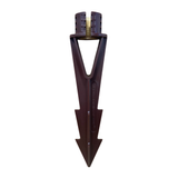 Unique - Medium Brown PVC Stake (Brass Slotted) - GRAVITYSTAKE-SL