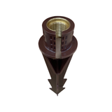 Unique - Medium Brown PVC Stake (Brass Slotted) - GRAVITYSTAKE-SL