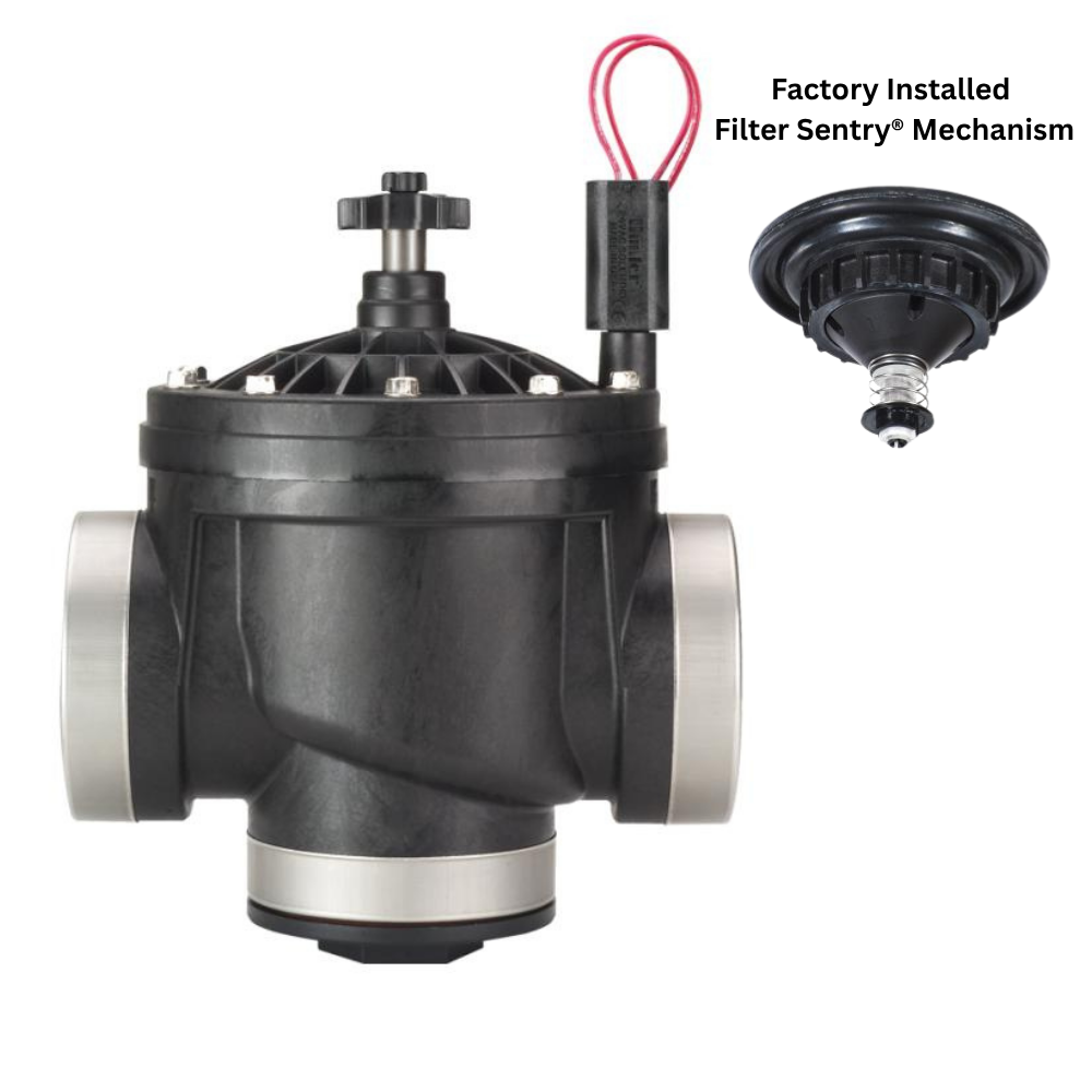 Hunter - ICV-301-FS - 3'' Globe Valve Commercial w/ Filter Sentry & Flow Control (NPT)
