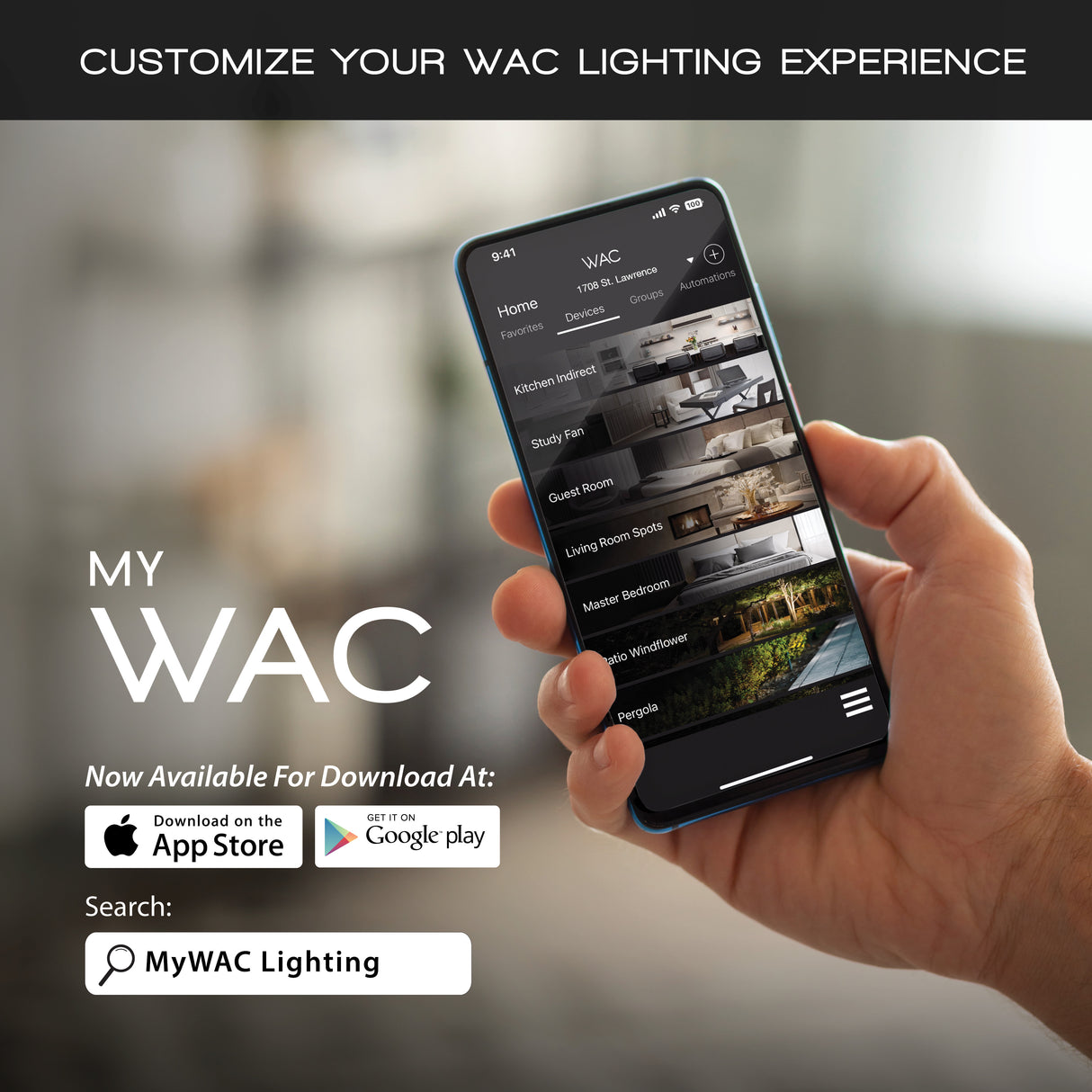 WAC Lighting - Colorscaping WallStation, Wi-Fi Communication - LED-WCT-WT
