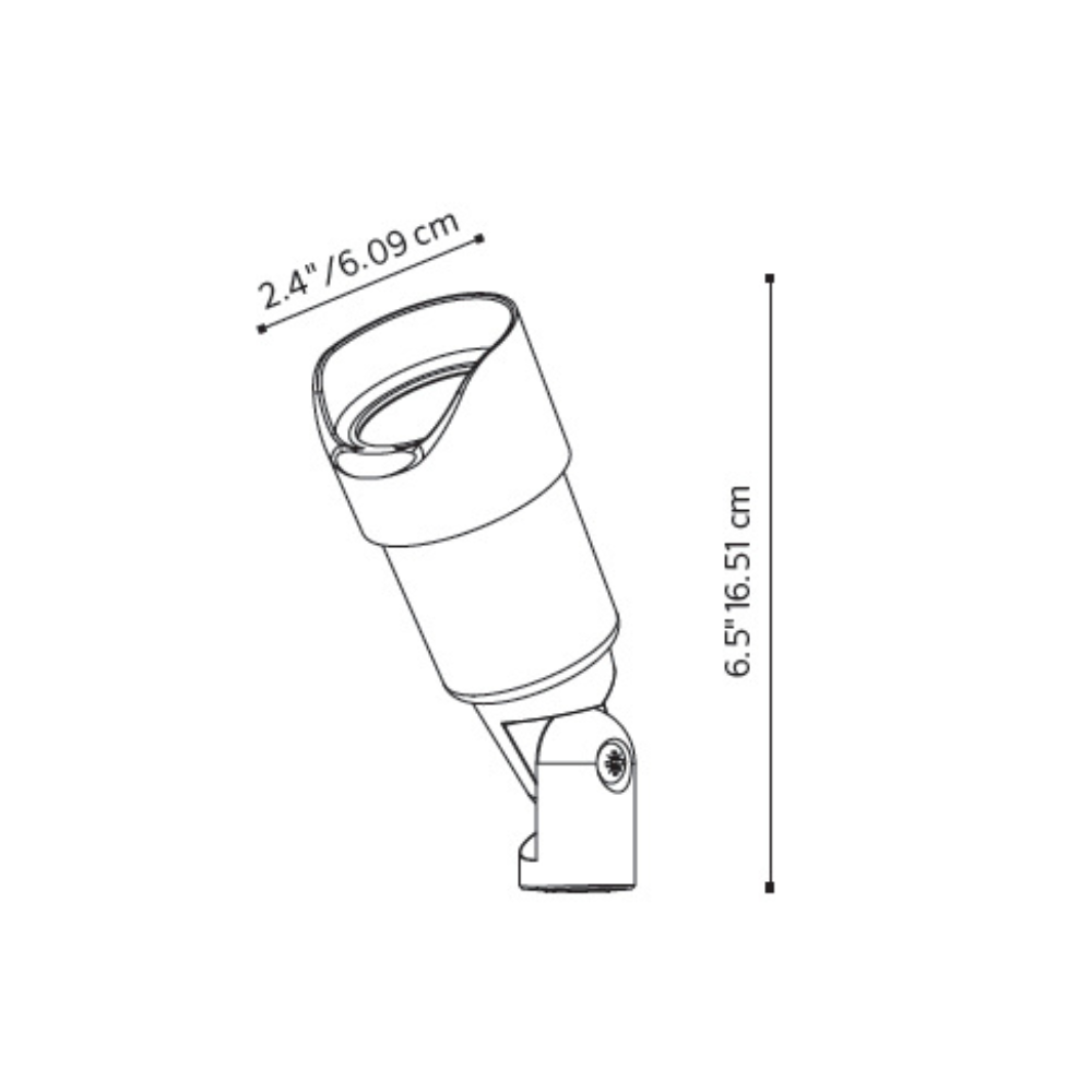 FX Luminaire - RS Up Light (Black, No Lamp) - RS-NL-FB