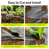 Woven Weed Barrier Fabric 3.2oz (Garden Beds, Mulch, Farms) - DOTDAY SHIELD