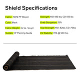 Woven Weed Barrier Fabric 3.2oz (Garden Beds, Mulch, Farms) - DOTDAY SHIELD