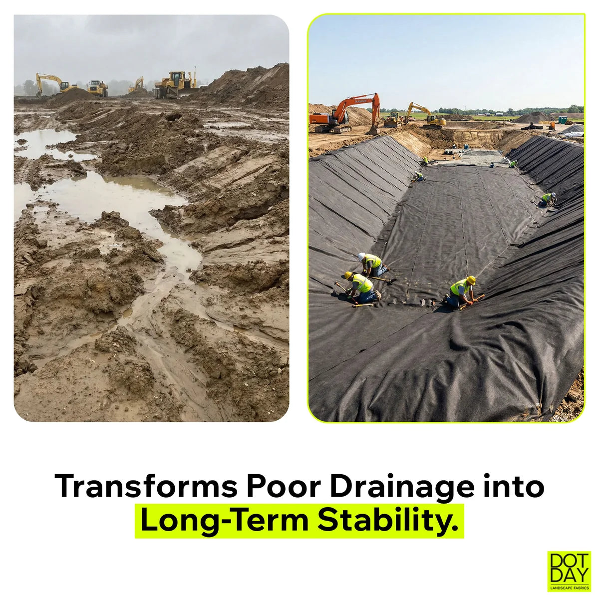 Non-Woven Geotextile 4/6/8oz (French Drains, Filtration, Retaining Walls) - DOTDAY TERRA