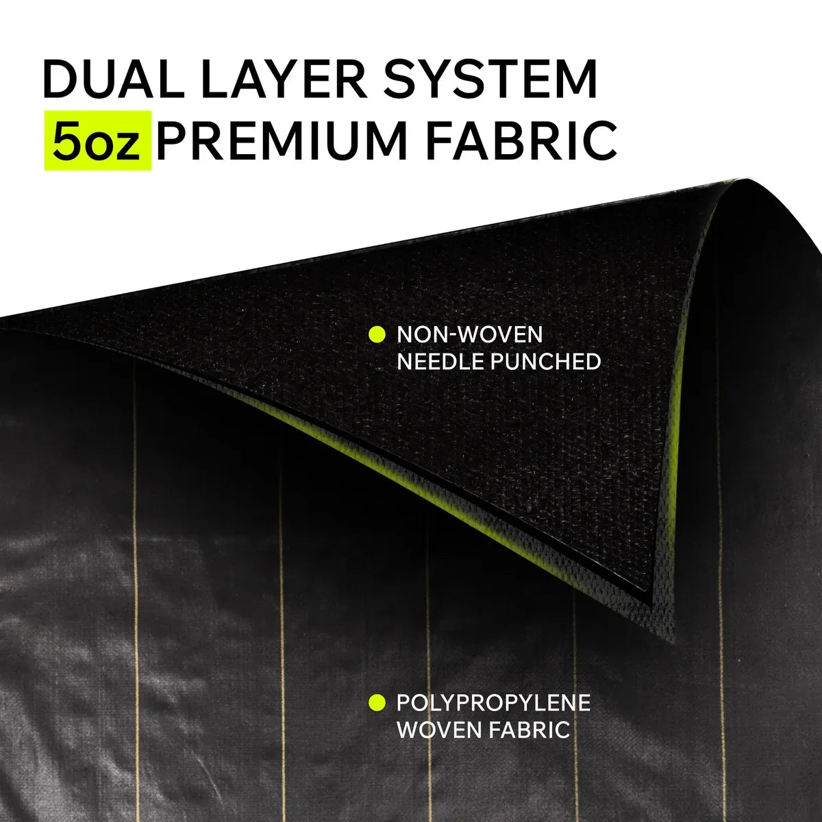 Dual-Layer Landscape Fabric 5oz (Gravel, Pavers, Driveways) - DOTDAY XBAR