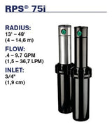 K-Rain - RPS75I-360-CV - 3/4" RPS Rotor w/ 360 Degree Arc & Check Valve