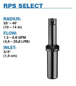 K-Rain - 60003-CV - 3/4'' RPS Select Rotor w/ Check Valve