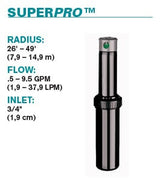 K-Rain - 10003-HP-CV - 3/4'' SuperPro Hi Pop Rotor w/ Check Valve