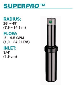 K-Rain - 10003-HP-CV-RCW - 3/4'' SuperPro High Pop RCW Rotor w/ Check Valve