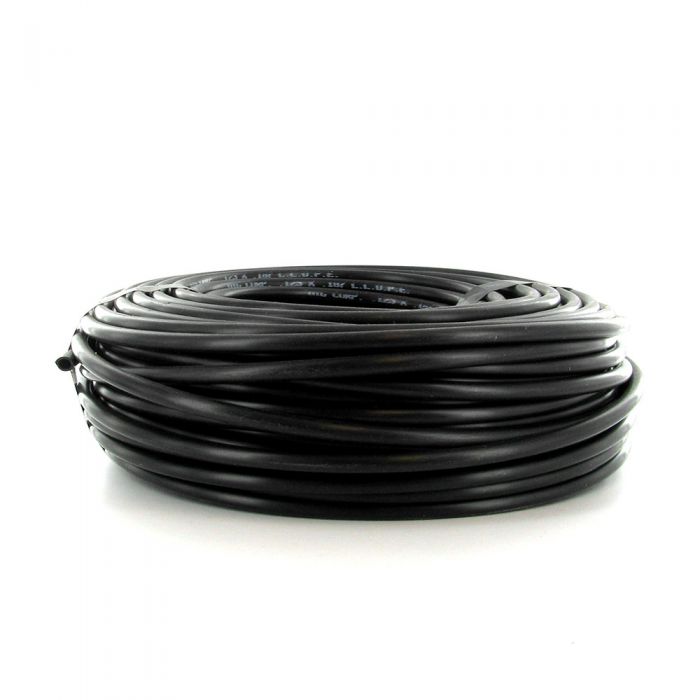 DIG - 1/8" Black Polyethylene Tubing (.125 ID x .187 OD) (60 PSI) (100') - 12-036