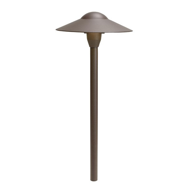 Kichler - 8'' Dome 21" Path Light 12V - 6 Pack (Textured Architectural Bronze) - 15310AZT6