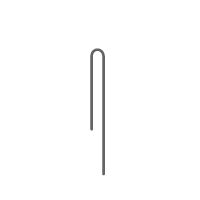DIG - 1/4" x 5" Steel Wire Tubing Stake (Galvanized) - 16-056