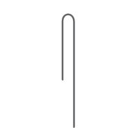 DIG - 1/2" x 8" Steel Wire Tubing Stake (Galvanized) - 16-057