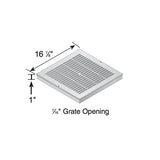 NDS - 1882GRKIT - 18'' Square 2-Hole Basin Kit (Green Grate)