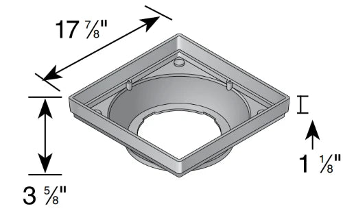 NDS - 1830 - 18" Catch Basin Low Profile Adapter