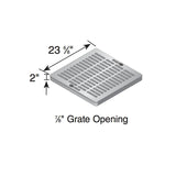 NDS - 2400GRKIT - 24'' Square 2-Hole Basin Kit (Green Grate)
