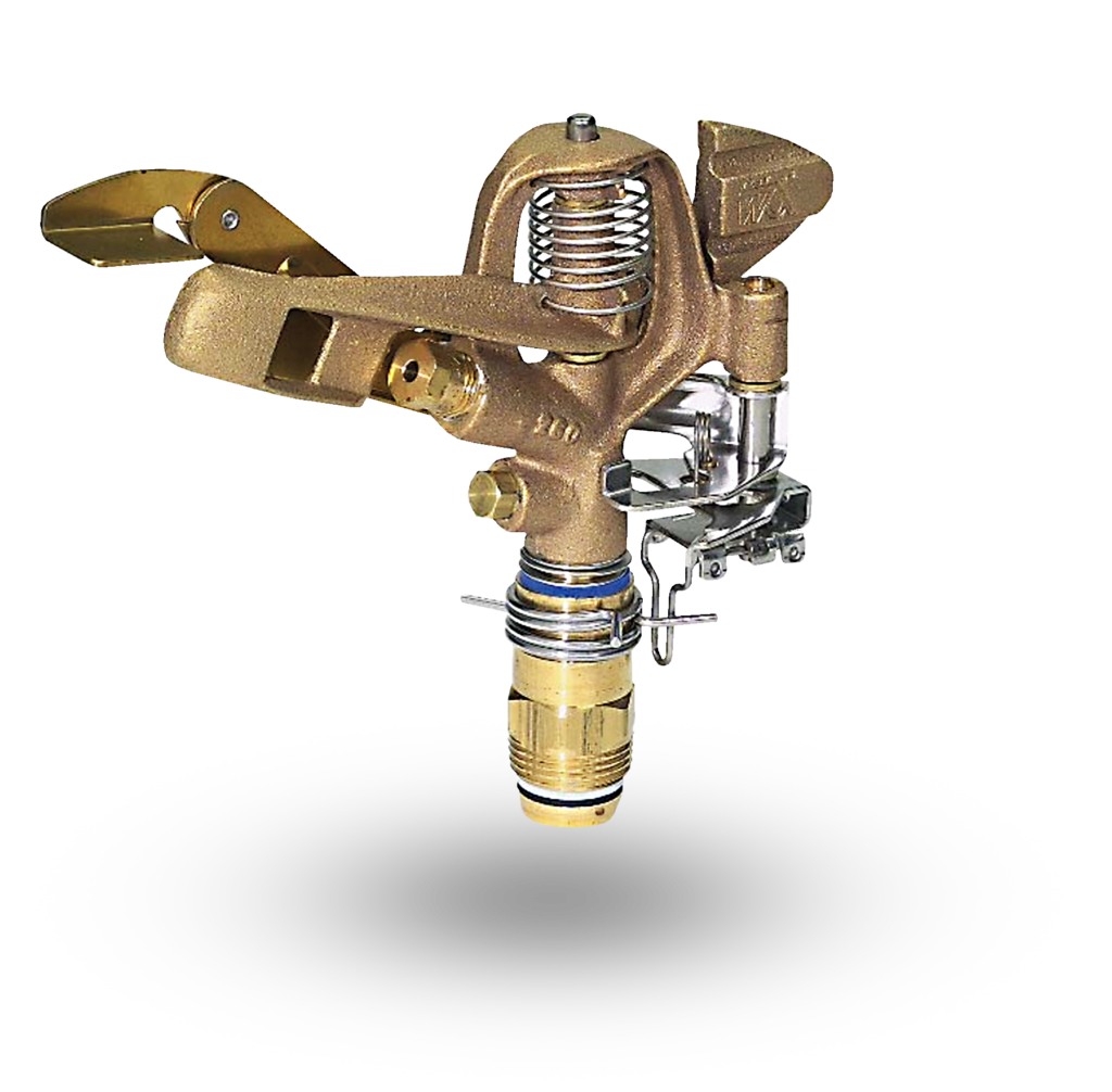 Buckner - 261SDX1206 - 3/4'' Full/Part Circle Dual Nozzle Brass Impact Sprinkler MPT