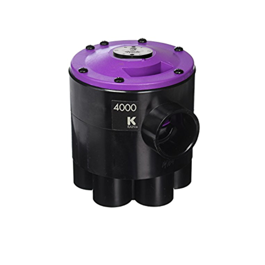 K-Rain - 4604-RCW- 4000 RCW Indexing Valve: 6 Outlet 4 Zone Operation