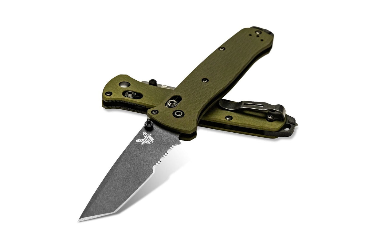 Benchmade - 537SGY-1 Bailout® | Woodland Green Aluminum