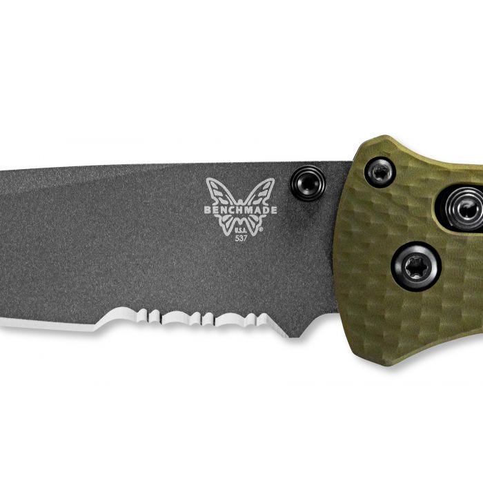 Benchmade - 537SGY-1 Bailout® | Woodland Green Aluminum