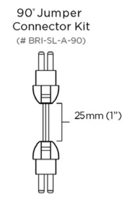 Brilliance - Strip Light 90° Jumper Connector Kit - BRI-SL-A-90