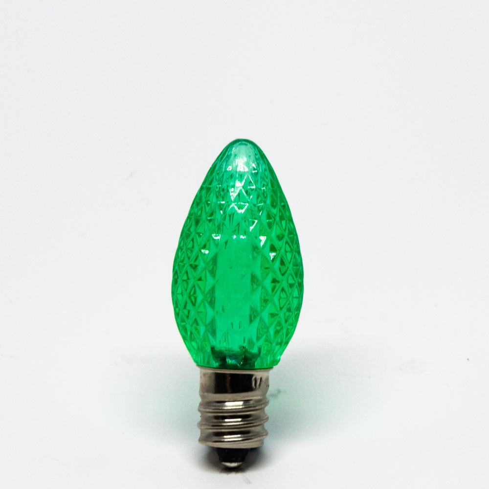 Seasonal Source - C9 LED SMD Green Retrofit Bulb (Pack of 25) - LED-C9-GRN-SMD