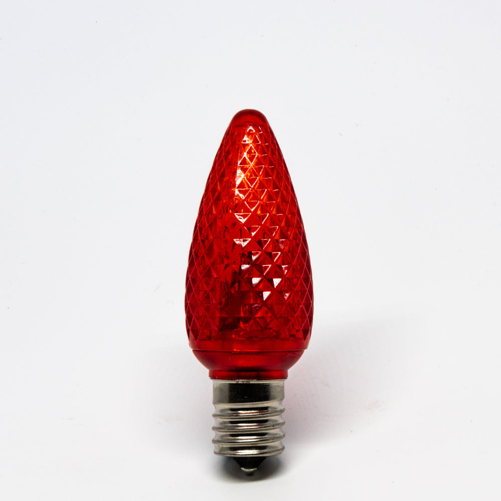 Seasonal Source - C9 LED SMD Red Retrofit Bulb (Pack of 25) - LED-C9-RED-SMD