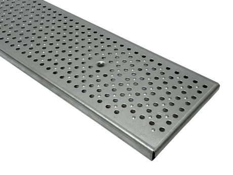 NDS - DS-228 - 2' Dura Slope Galvanized Steel Perforated Channel Grate