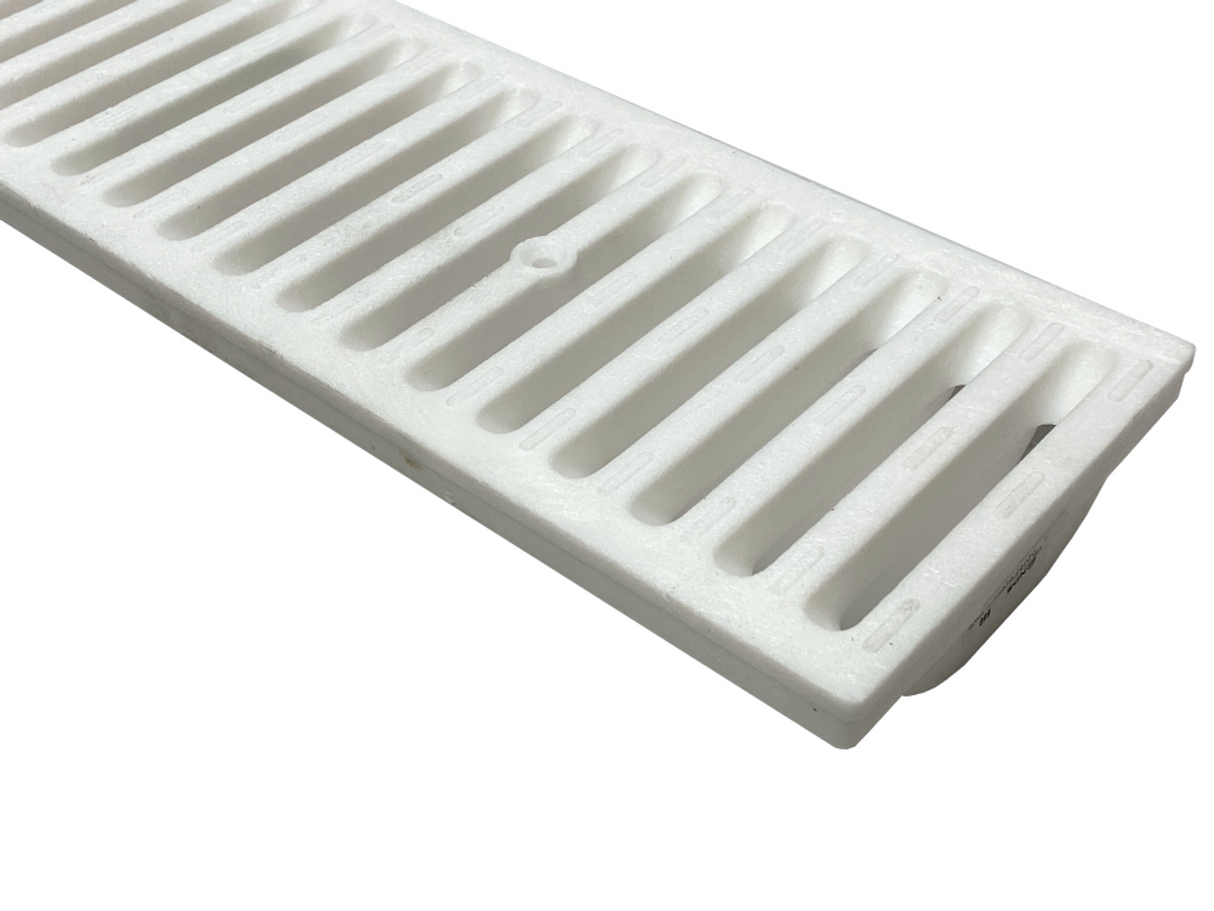 NDS - 660 - 2' Dura Slope Plastic Channel Grate, White