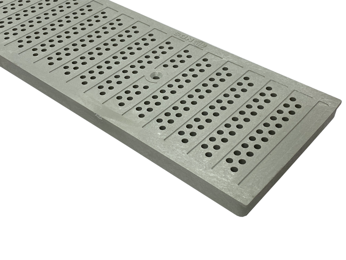 NDS - 670 - 2' Dura Slope Plastic Perforated Channel Grate, Gray
