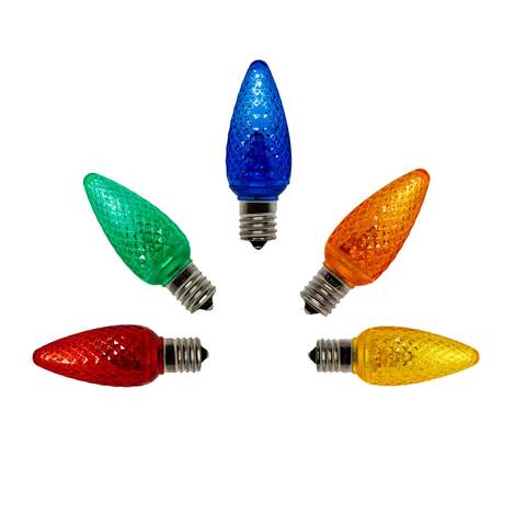 Seasonal Source - C9 LED SMD Multi Retrofit Bulb (Pack of 25) - LED-C9-MUL-SMD