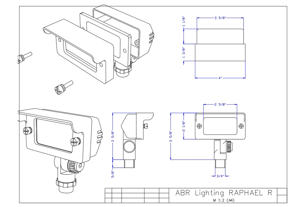 ABR Lighting - Rapheal Flood Light - FDL-02-R