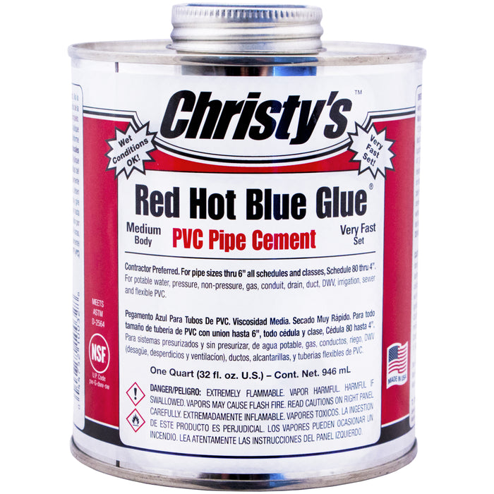 Christys - Red Hot Blue Glue (Quart)