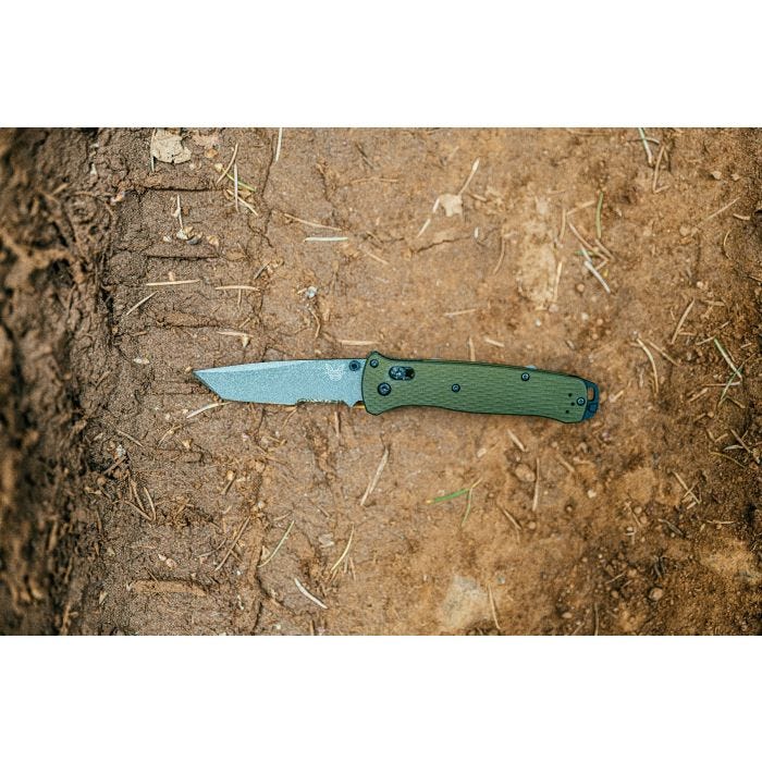 Benchmade - 537SGY-1 Bailout® | Woodland Green Aluminum