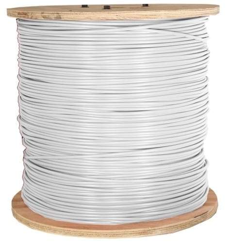 2,500 ft. 12 Gauge White Solid Copper THHN Wire